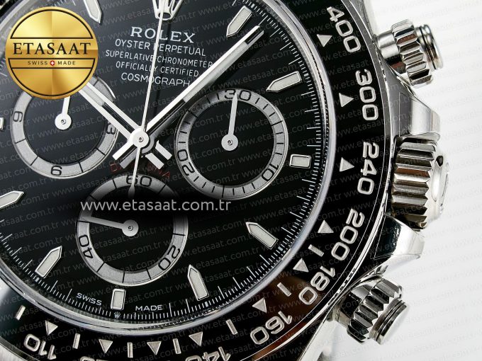 Daytona 126500 VSF 1:1 Best Edition 904L Steel Black Dial on SS Braclet DD4131 - Görsel 11