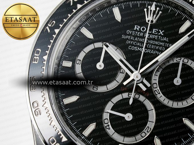 Daytona 126500 VSF 1:1 Best Edition 904L Steel Black Dial on SS Braclet DD4131 - Görsel 12