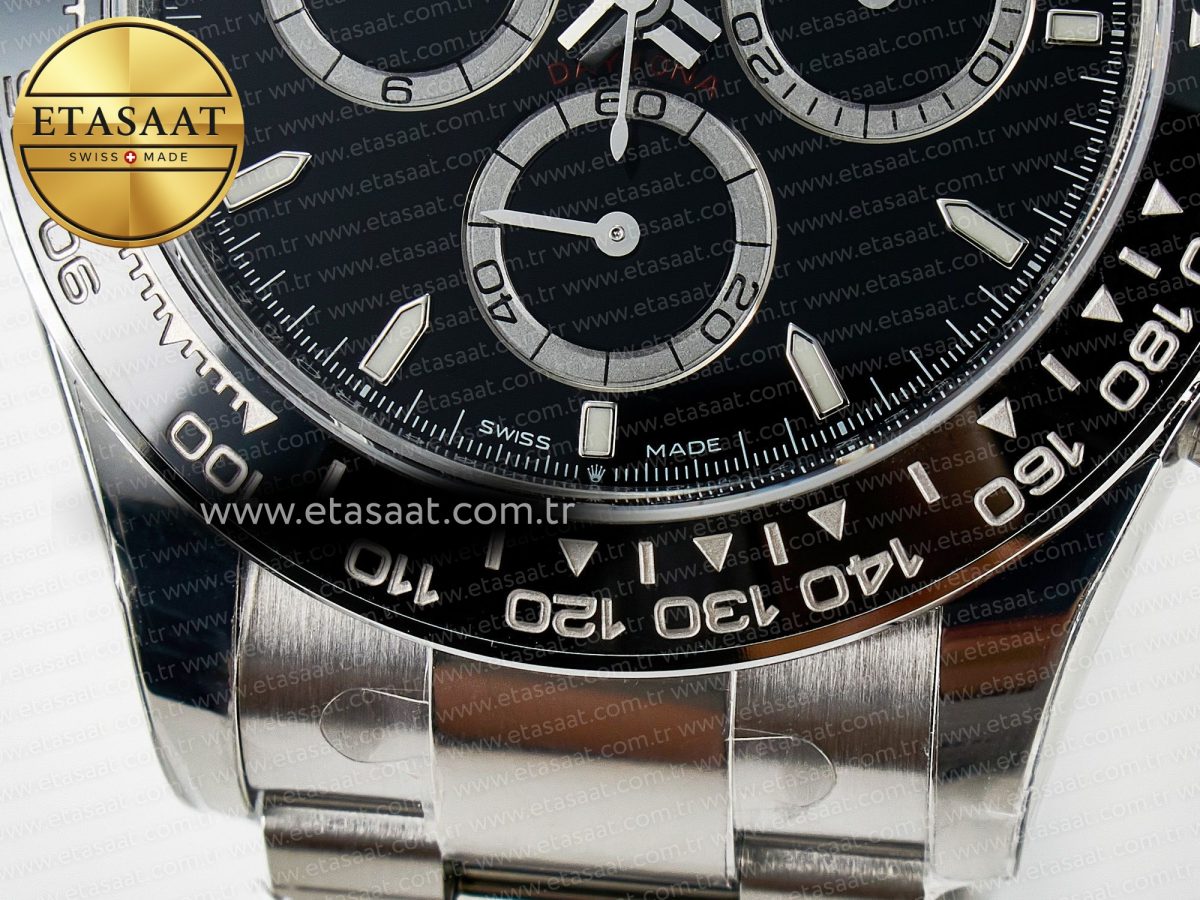 Daytona 126500 VSF 1:1 Best Edition 904L Steel Black Dial on SS Braclet DD4131 - Görsel 14