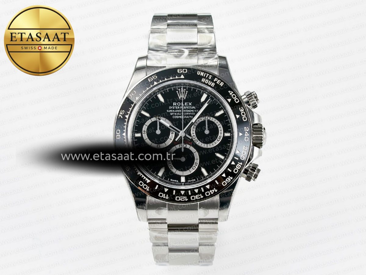 Daytona 126500 VSF 1:1 Best Edition 904L Steel Black Dial on SS Braclet DD4131 - Görsel 3