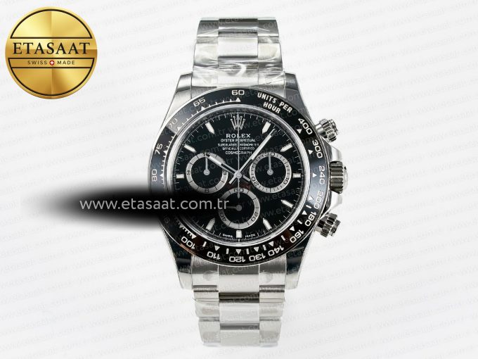 Daytona 126500 VSF 1:1 Best Edition 904L Steel Black Dial on SS Braclet DD4131 - Görsel 3