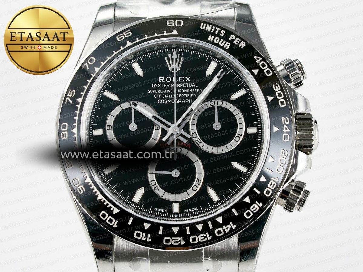 Daytona 126500 VSF 1:1 Best Edition 904L Steel Black Dial on SS Braclet DD4131 - Görsel 4