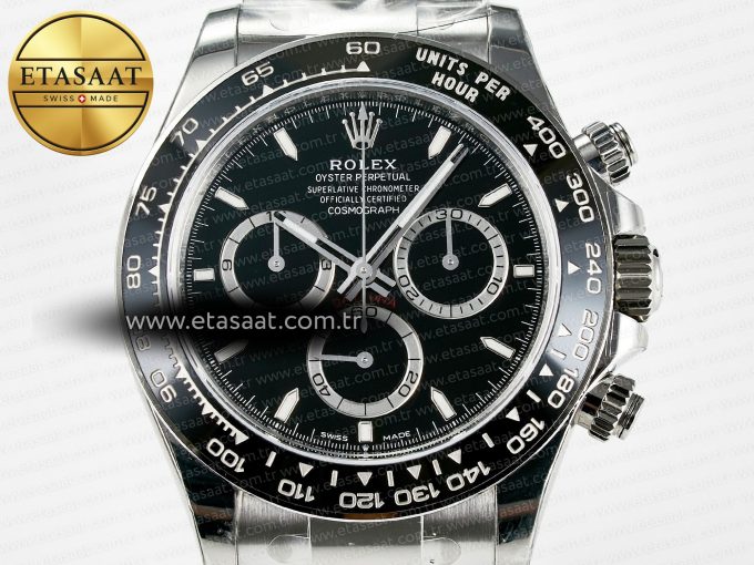 Daytona 126500 VSF 1:1 Best Edition 904L Steel Black Dial on SS Braclet DD4131 - Görsel 4