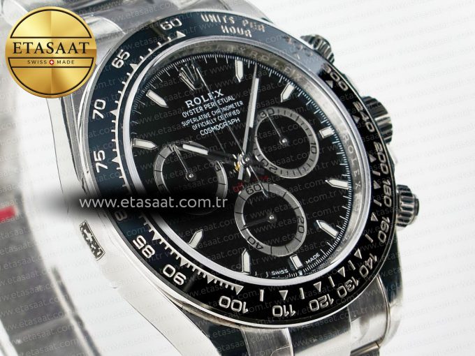 Daytona 126500 VSF 1:1 Best Edition 904L Steel Black Dial on SS Braclet DD4131 - Görsel 5