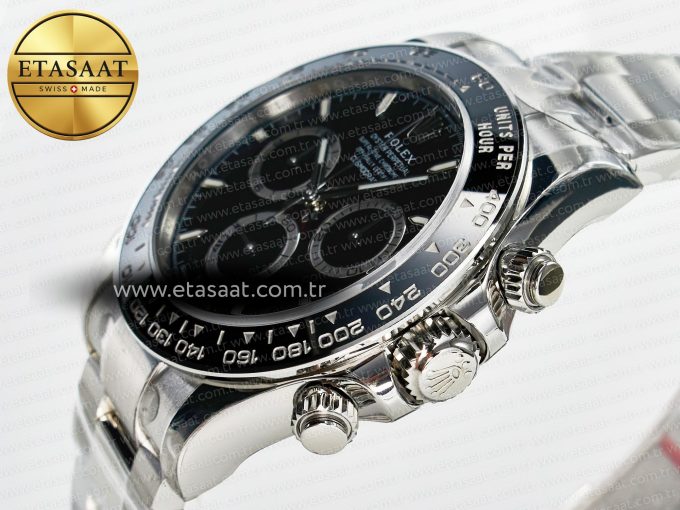 Daytona 126500 VSF 1:1 Best Edition 904L Steel Black Dial on SS Braclet DD4131 - Görsel 6
