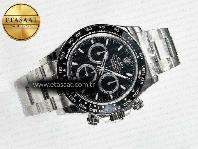 Daytona 126500 VSF 1:1 Best Edition 904L Steel Black Dial on SS Braclet DD4131 - Görsel 8