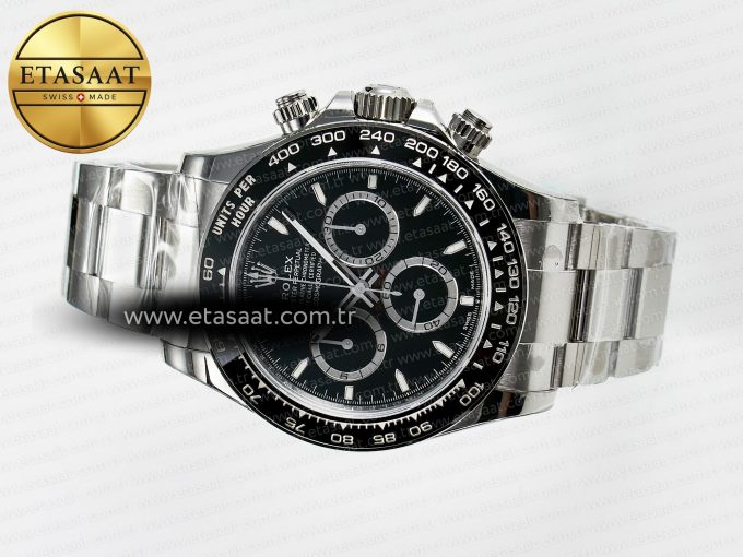 Daytona 126500 VSF 1:1 Best Edition 904L Steel Black Dial on SS Braclet DD4131 - Görsel 9