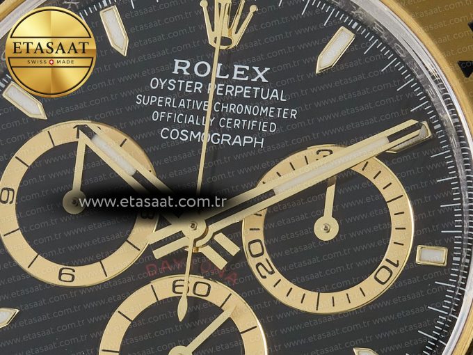 Daytona 126503 Clean 1:1 Best Edition 904L Black Dial on SS/YG Bracelet Super Clone DD4131 - Görsel 10