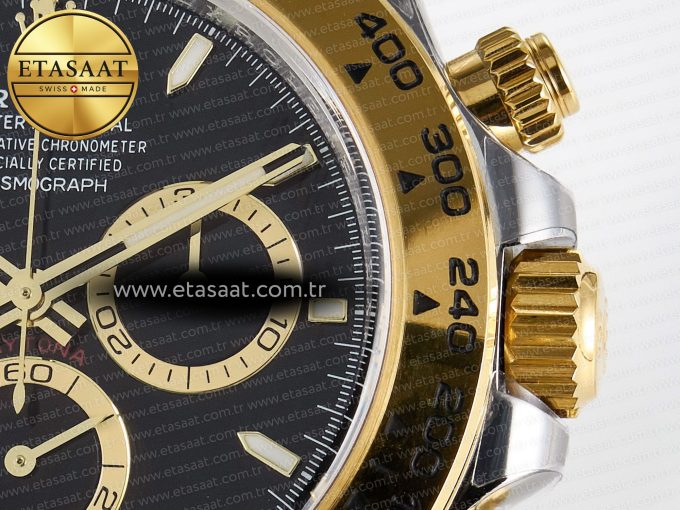 Daytona 126503 Clean 1:1 Best Edition 904L Black Dial on SS/YG Bracelet Super Clone DD4131 - Görsel 11