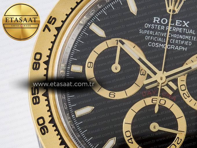 Daytona 126503 Clean 1:1 Best Edition 904L Black Dial on SS/YG Bracelet Super Clone DD4131 - Görsel 13