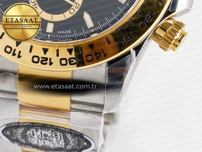 Daytona 126503 Clean 1:1 Best Edition 904L Black Dial on SS/YG Bracelet Super Clone DD4131 - Görsel 14