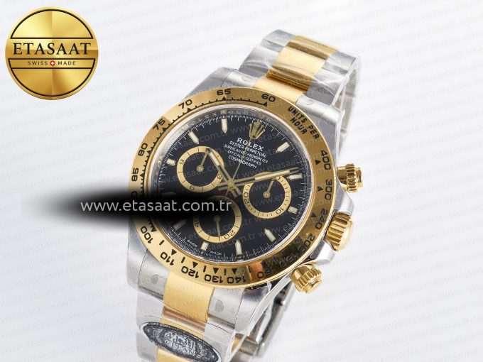 Daytona 126503 Clean 1:1 Best Edition 904L Black Dial on SS/YG Bracelet Super Clone DD4131 - Görsel 2