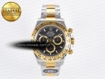 Daytona 126503 Clean 1:1 Best Edition 904L Black Dial on SS/YG Bracelet Super Clone DD4131 - Görsel 3