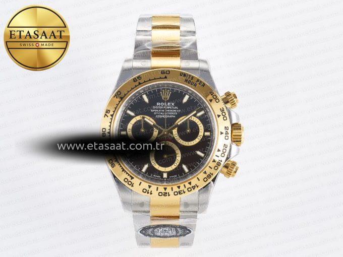 Daytona 126503 Clean 1:1 Best Edition 904L Black Dial on SS/YG Bracelet Super Clone DD4131 - Görsel 3