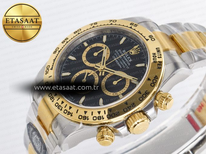 Daytona 126503 Clean 1:1 Best Edition 904L Black Dial on SS/YG Bracelet Super Clone DD4131 - Görsel 6
