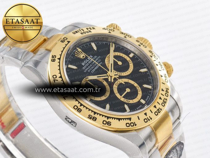 Daytona 126503 Clean 1:1 Best Edition 904L Black Dial on SS/YG Bracelet Super Clone DD4131 - Görsel 7