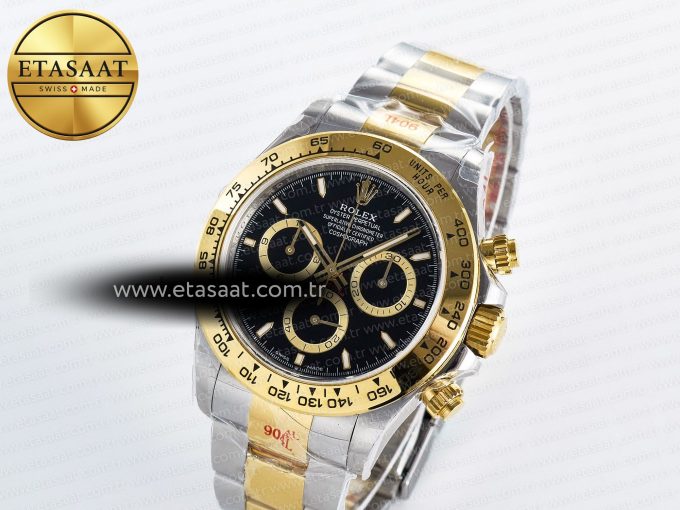 Daytona 126503 QF 1:1 Best Edition Black Dial on SS/YG Braclet SH4131 V5 (48 Hours Power Reserve) - Görsel 1