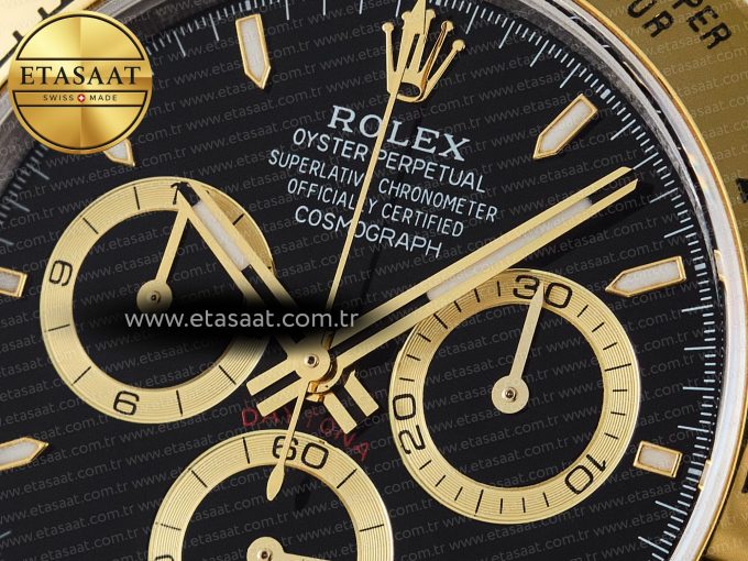 Daytona 126503 QF 1:1 Best Edition Black Dial on SS/YG Braclet SH4131 V5 (48 Hours Power Reserve) - Görsel 10