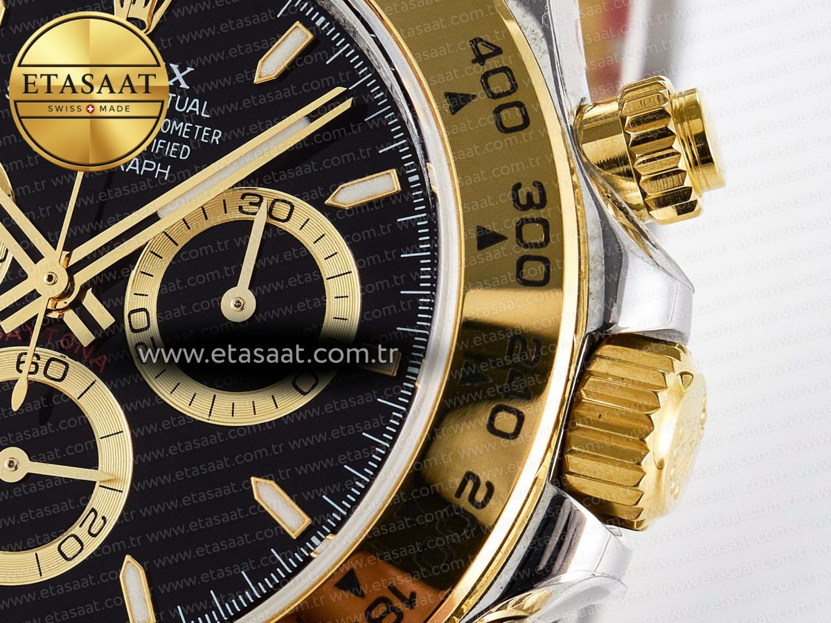 Daytona 126503 QF 1:1 Best Edition Black Dial on SS/YG Braclet SH4131 V5 (48 Hours Power Reserve) - Görsel 11