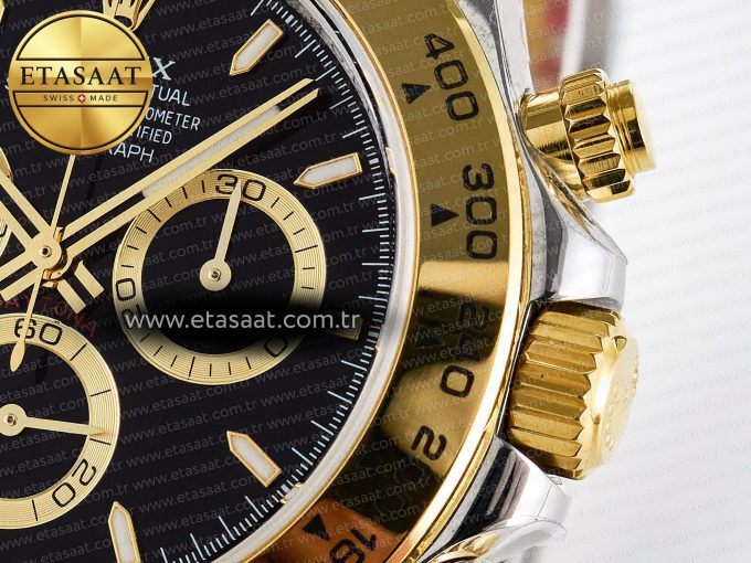Daytona 126503 QF 1:1 Best Edition Black Dial on SS/YG Braclet SH4131 V5 (48 Hours Power Reserve) - Görsel 11