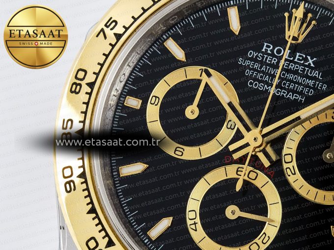 Daytona 126503 QF 1:1 Best Edition Black Dial on SS/YG Braclet SH4131 V5 (48 Hours Power Reserve) - Görsel 12