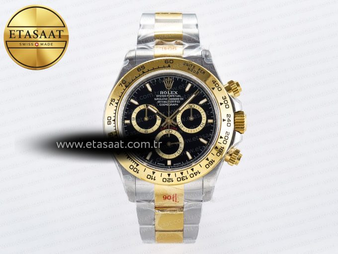 Daytona 126503 QF 1:1 Best Edition Black Dial on SS/YG Braclet SH4131 V5 (48 Hours Power Reserve) - Görsel 3