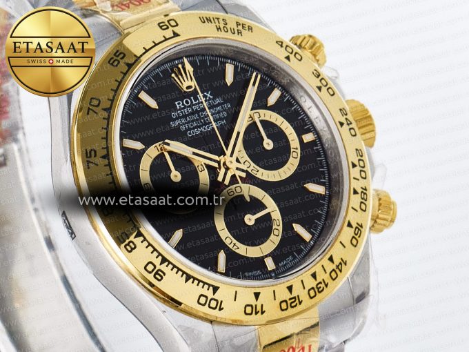 Daytona 126503 QF 1:1 Best Edition Black Dial on SS/YG Braclet SH4131 V5 (48 Hours Power Reserve) - Görsel 4