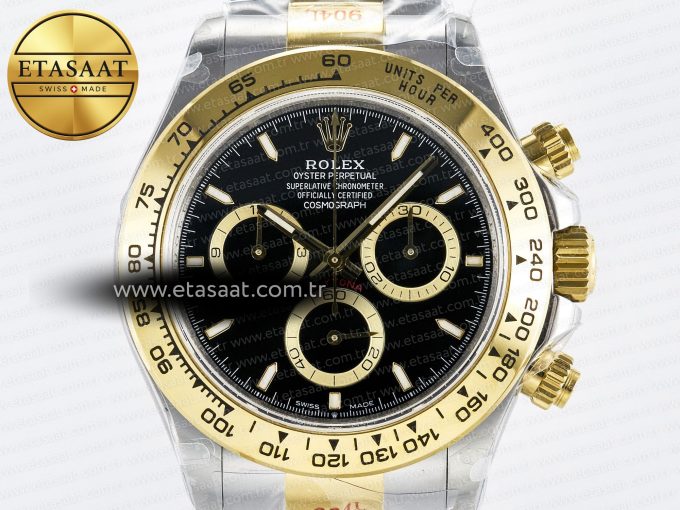 Daytona 126503 QF 1:1 Best Edition Black Dial on SS/YG Braclet SH4131 V5 (48 Hours Power Reserve) - Görsel 5