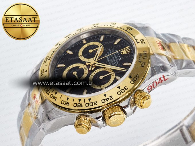 Daytona 126503 QF 1:1 Best Edition Black Dial on SS/YG Braclet SH4131 V5 (48 Hours Power Reserve) - Görsel 6