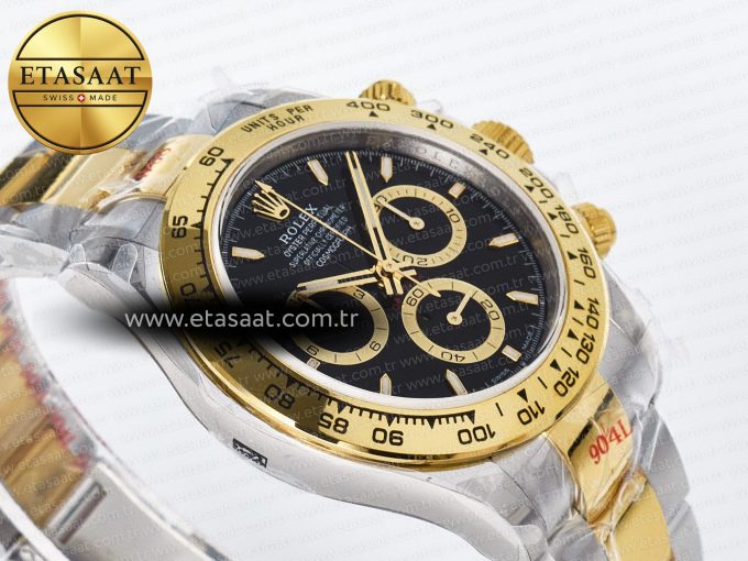 Daytona 126503 QF 1:1 Best Edition Black Dial on SS/YG Braclet SH4131 V5 (48 Hours Power Reserve) - Görsel 7