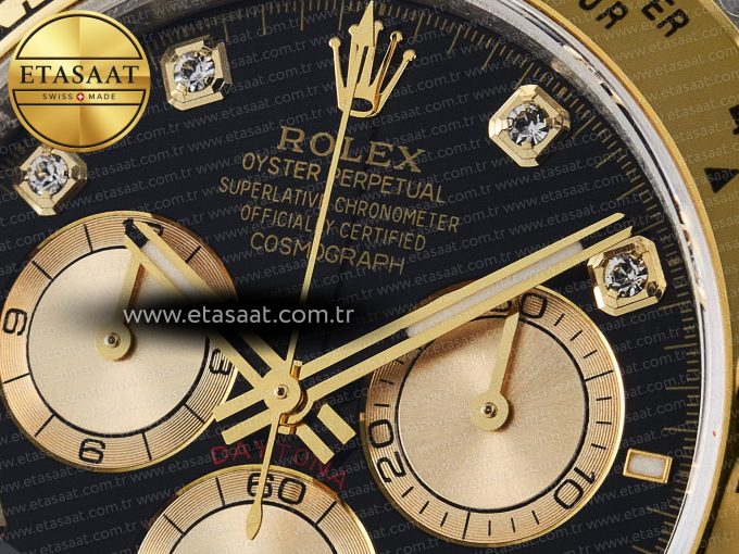 Daytona 126503 QF 1:1 Best Edition Black/YG Dial on SS/YG Braclet SH4131 V5 (48 Hours Power Reserve) - Görsel 10