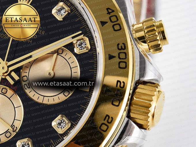 Daytona 126503 QF 1:1 Best Edition Black/YG Dial on SS/YG Braclet SH4131 V5 (48 Hours Power Reserve) - Görsel 11