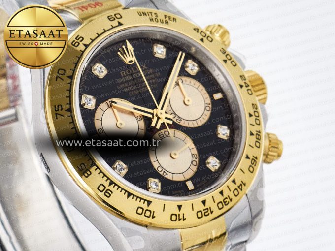 Daytona 126503 QF 1:1 Best Edition Black/YG Dial on SS/YG Braclet SH4131 V5 (48 Hours Power Reserve) - Görsel 4