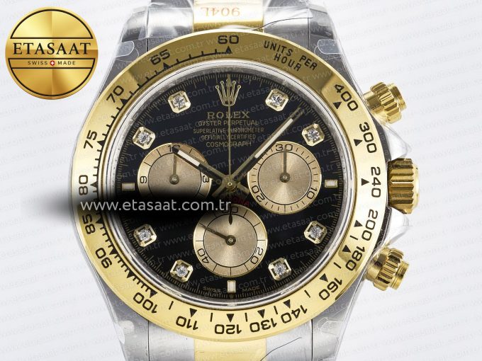 Daytona 126503 QF 1:1 Best Edition Black/YG Dial on SS/YG Braclet SH4131 V5 (48 Hours Power Reserve) - Görsel 5