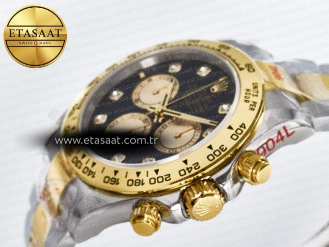Daytona 126503 QF 1:1 Best Edition Black/YG Dial on SS/YG Braclet SH4131 V5 (48 Hours Power Reserve) - Görsel 6