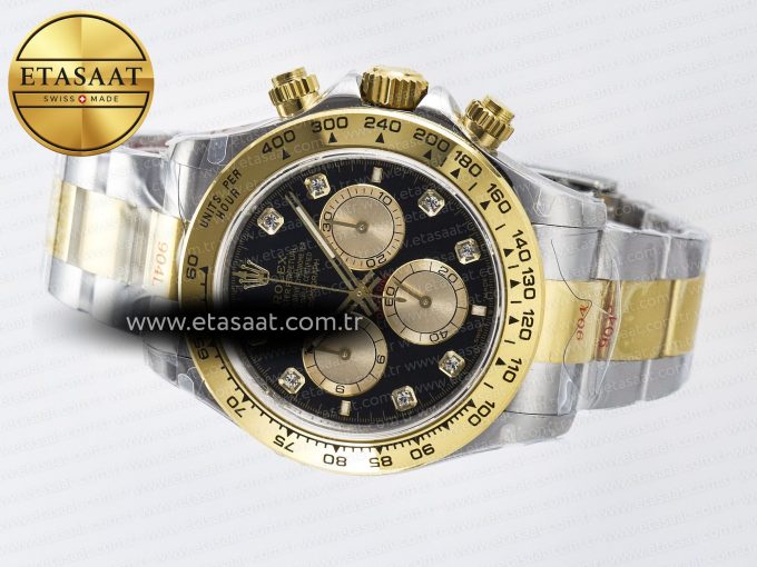 Daytona 126503 QF 1:1 Best Edition Black/YG Dial on SS/YG Braclet SH4131 V5 (48 Hours Power Reserve) - Görsel 9