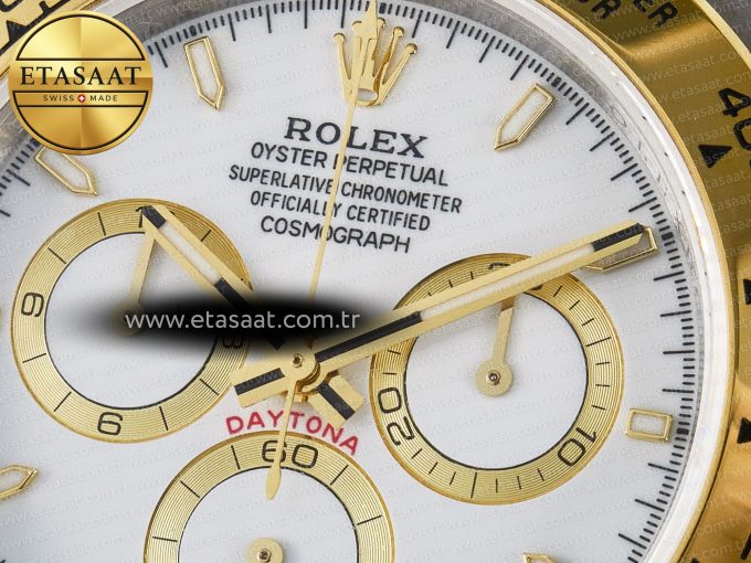 Daytona 126503 QF 1:1 Best Edition White Dial on SS/YG Braclet SH4131 V5 (48 Hours Power Reserve) - Görsel 10