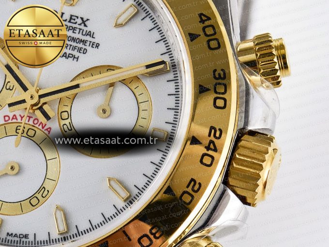 Daytona 126503 QF 1:1 Best Edition White Dial on SS/YG Braclet SH4131 V5 (48 Hours Power Reserve) - Görsel 12