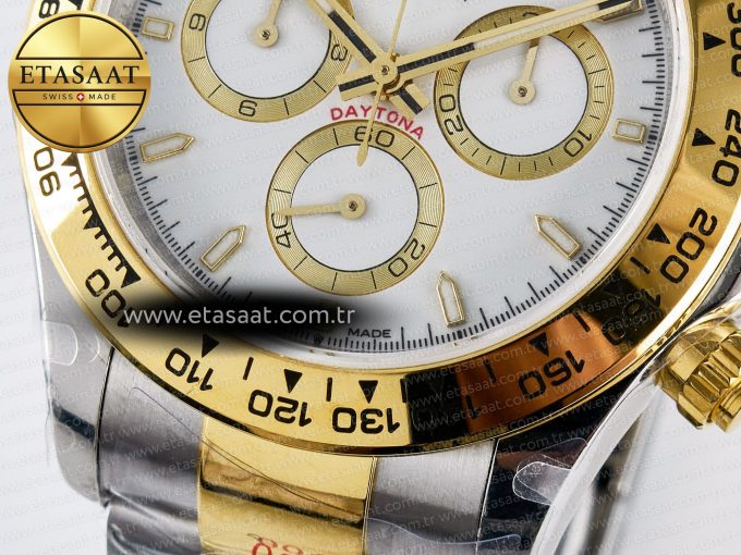 Daytona 126503 QF 1:1 Best Edition White Dial on SS/YG Braclet SH4131 V5 (48 Hours Power Reserve) - Görsel 13