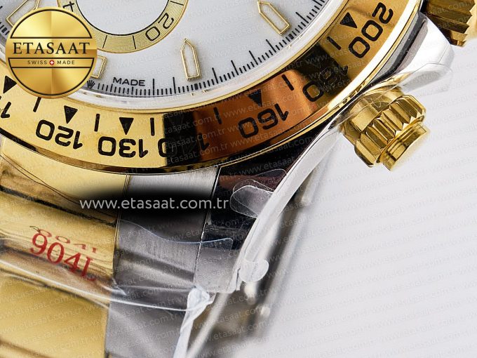 Daytona 126503 QF 1:1 Best Edition White Dial on SS/YG Braclet SH4131 V5 (48 Hours Power Reserve) - Görsel 14