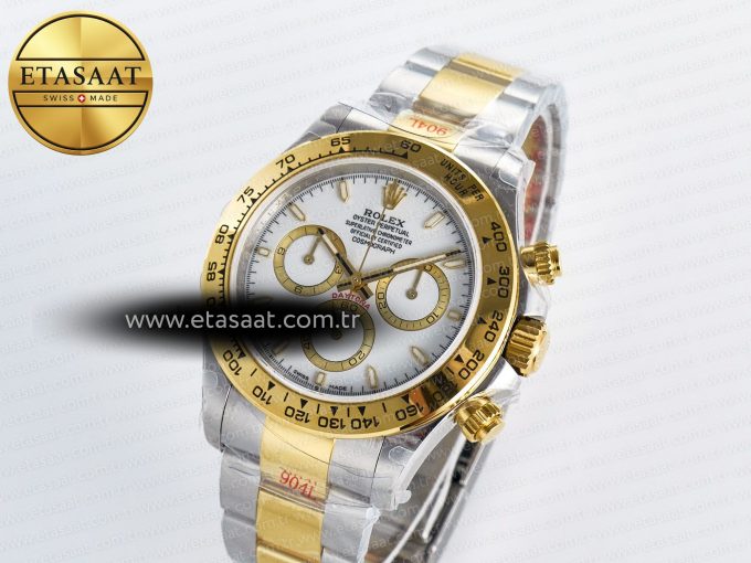 Daytona 126503 QF 1:1 Best Edition White Dial on SS/YG Braclet SH4131 V5 (48 Hours Power Reserve) - Görsel 2
