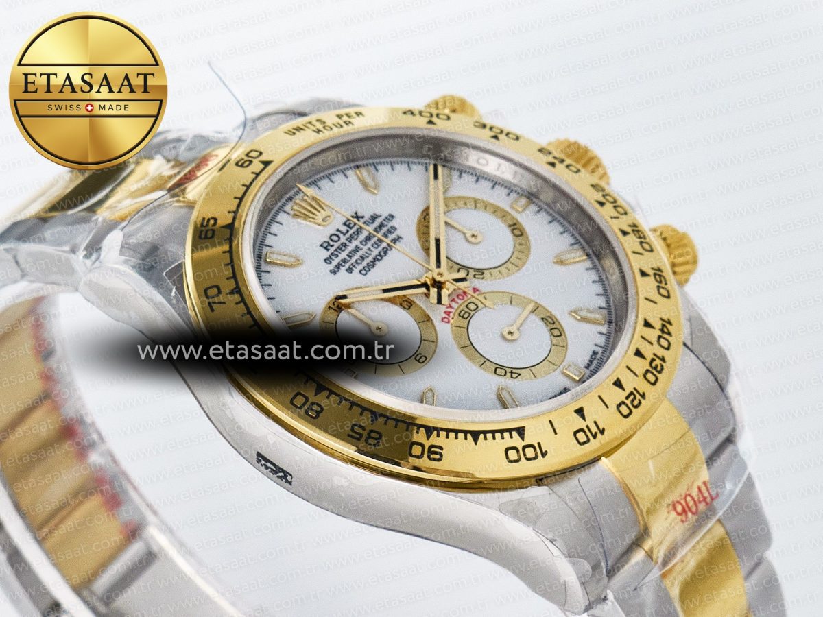 Daytona 126503 QF 1:1 Best Edition White Dial on SS/YG Braclet SH4131 V5 (48 Hours Power Reserve) - Görsel 7