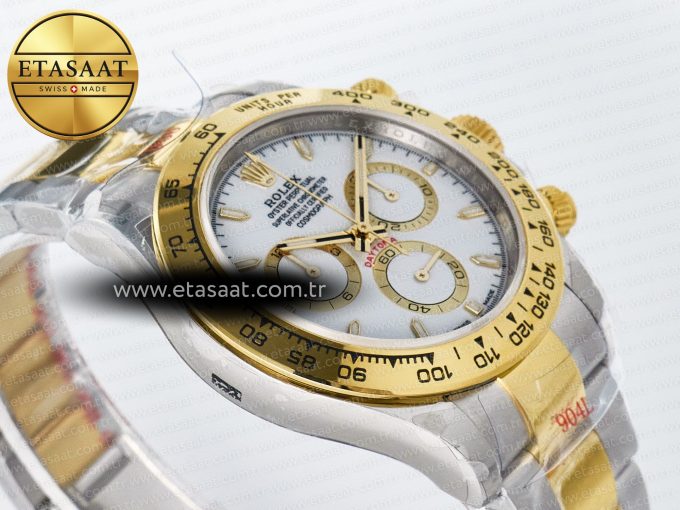 Daytona 126503 QF 1:1 Best Edition White Dial on SS/YG Braclet SH4131 V5 (48 Hours Power Reserve) - Görsel 7
