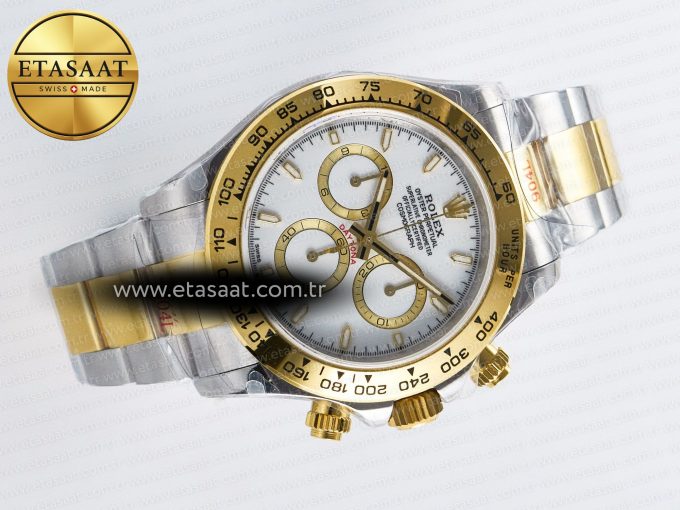 Daytona 126503 QF 1:1 Best Edition White Dial on SS/YG Braclet SH4131 V5 (48 Hours Power Reserve) - Görsel 8