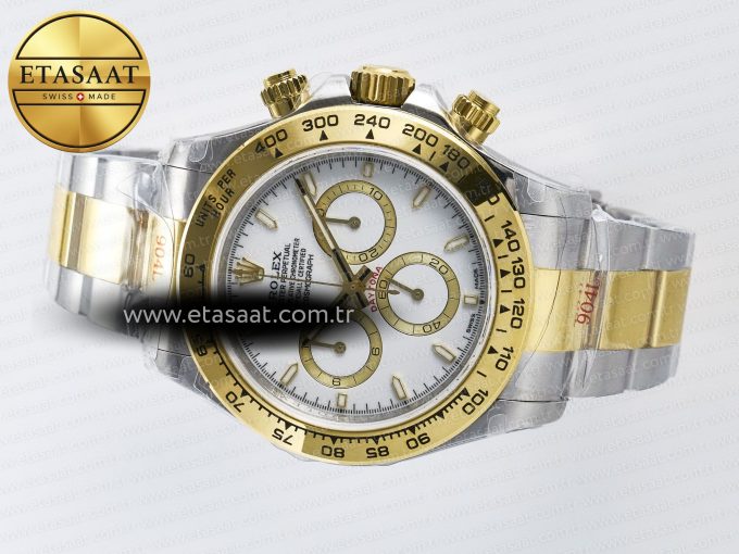 Daytona 126503 QF 1:1 Best Edition White Dial on SS/YG Braclet SH4131 V5 (48 Hours Power Reserve) - Görsel 9