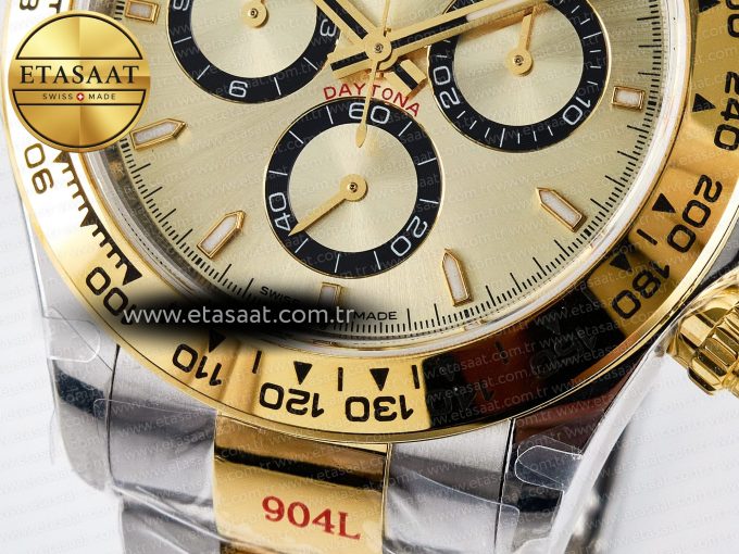 Daytona 126503 QF 1:1 Best Edition YG Dial on SS/YG Braclet SH4131 V5 (48 Hours Power Reserve) - Görsel 12