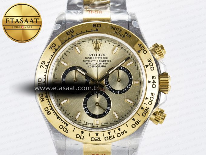 Daytona 126503 QF 1:1 Best Edition YG Dial on SS/YG Braclet SH4131 V5 (48 Hours Power Reserve) - Görsel 5
