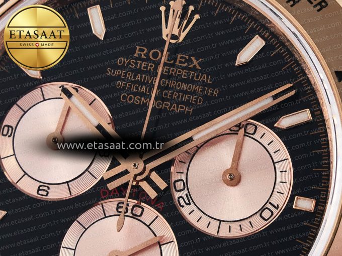 Daytona 126505 QF 1:1 Best Edition Black/RG Dial on RG Braclet SH4131 V5 (48 Hours Power Reserve) - Görsel 10
