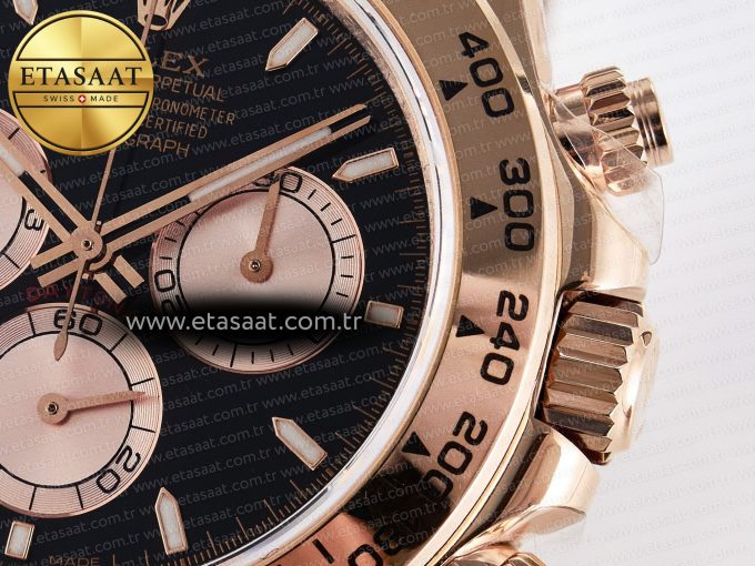 Daytona 126505 QF 1:1 Best Edition Black/RG Dial on RG Braclet SH4131 V5 (48 Hours Power Reserve) - Görsel 11