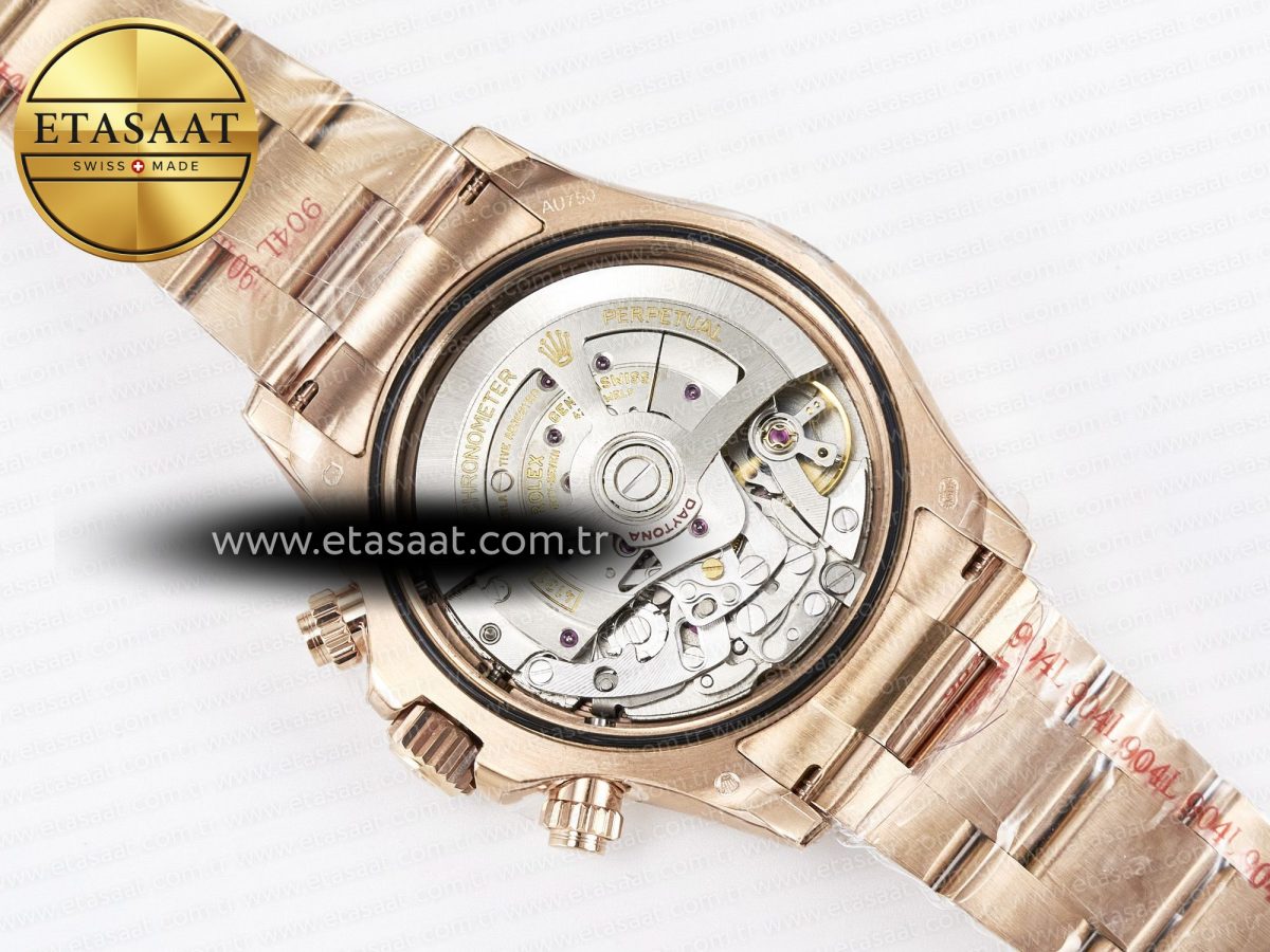Daytona 126505 QF 1:1 Best Edition Black/RG Dial on RG Braclet SH4131 V5 (48 Hours Power Reserve) - Görsel 18